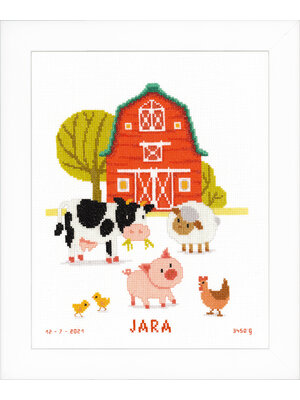 Vervaco Telpakket kit Op de boerderij Vervaco Telpakket kit Op de boerderij