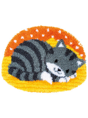 Vervaco Knoopvormtapijt kit Poesje Vervaco Knoopvormtapijt kit Poesje