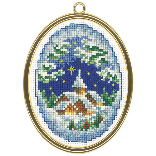 Vervaco Miniatuur kit Winterdorpjes set van 3 Vervaco Miniatuur kit Winterdorpjes set van 3