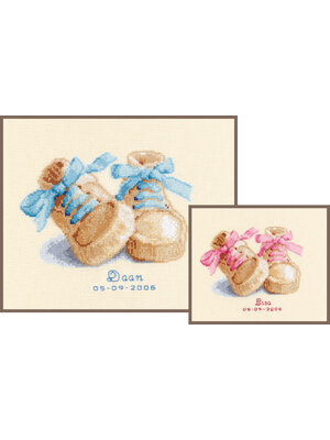 Vervaco Official Telpakket kit Babyschoentjes Vervaco Official Telpakket kit Babyschoentjes