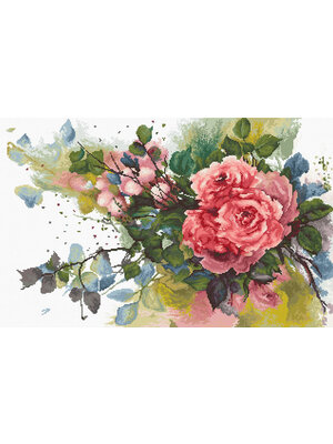 Luca-S Borduurpakket Red roses - Luca-S Luca-S Borduurpakket Red roses - Luca-S