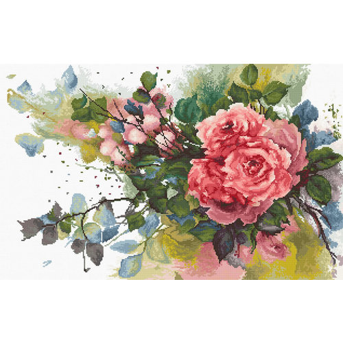 Luca-S Borduurpakket Red roses - Luca-S Luca-S Borduurpakket Red roses - Luca-S