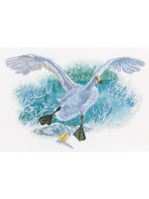 RTO Borduurpakket White Goose on the White Snow - RTO