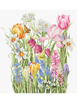 Luca-S Borduurpakket March Bouquet - Luca-S Luca-S Borduurpakket March Bouquet - Luca-S