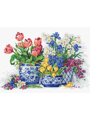 Luca-S Borduurpakket Spring flowers - Luca-S Luca-S Borduurpakket Spring flowers - Luca-S