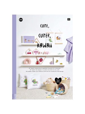 Rico Design Borduurboek Cute, Cuter, Kawaii No. 175 Rico Design Borduurboek Cute, Cuter, Kawaii No. 175