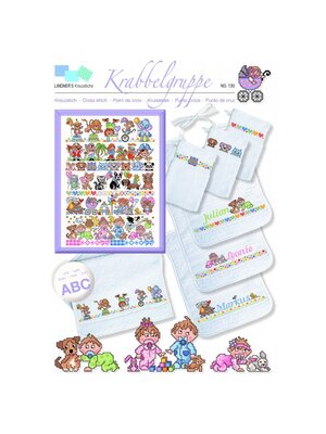 Lindner’s Kreuzstiche Patroon Lindner 130 - Kruipende Baby's