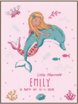 Vervaco Telpakket kit Zeemeermin en dolfijn