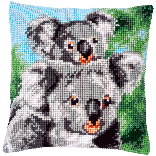 Vervaco Kruissteekkussen kit Koala met baby Vervaco Kruissteekkussen kit Koala met baby
