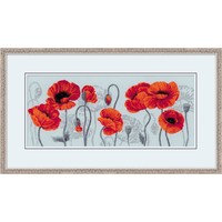 Borduurpakket Scarlet Poppies - RIOLIS