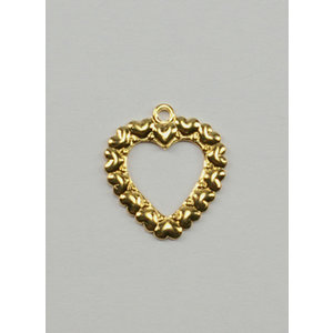 Charms: Gold Open Heart