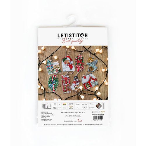 Leti Stitch Borduurpakket Christmas Toys Kit nr. 2 - Leti Stitch
