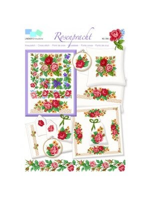 Lindner’s Kreuzstiche Patroon Lindner 066 - Rozenpracht Lindner’s Kreuzstiche Patroon Lindner 066 - Rozenpracht