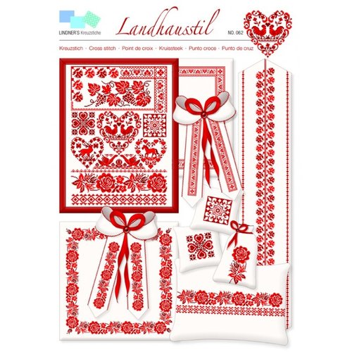 Lindner Patroon Lindner 062 - Landhuisstijl (rood)