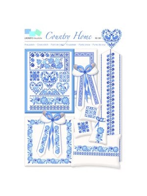 Lindner’s Kreuzstiche Patroon Lindner 061 - Landhuisstijl (blauw) Lindner’s Kreuzstiche Patroon Lindner 061 - Landhuisstijl (blauw)