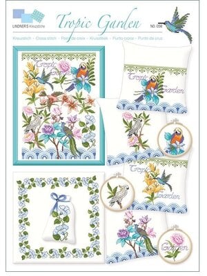 Lindner’s Kreuzstiche Patroon Lindner 056 - Tropische tuin Lindner’s Kreuzstiche Patroon Lindner 056 - Tropische tuin