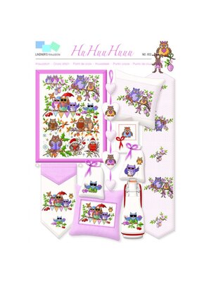 Lindner’s Kreuzstiche Patroon Lindner 052 - HuHuuHuuu Uilen