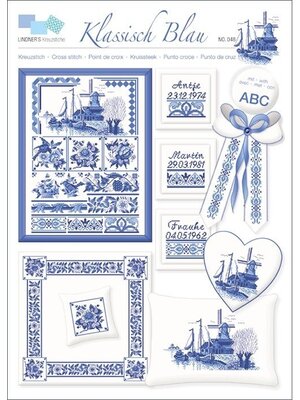 Lindner’s Kreuzstiche Patroon Lindner 048 - Klassiek Blauw