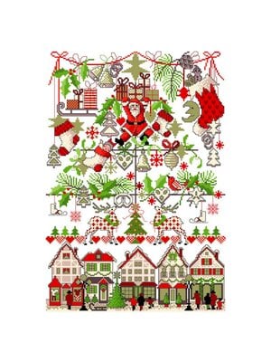 Lindner’s Kreuzstiche Patroon Lindner 046 - Kerstmarkt Lindner’s Kreuzstiche Patroon Lindner 046 - Kerstmarkt
