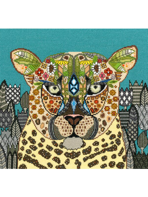 Bothy Threads Borduurpakket Sharon Turner - Jewelled Leopard - Bothy Threads Bothy Threads Borduurpakket Sharon Turner - Jewelled Leopard - Bothy Threads