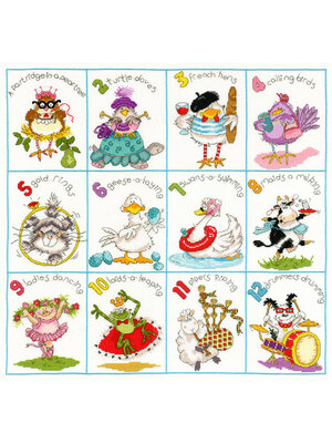 Bothy Threads Borduurpakket Margaret Sherry - Christmas Dozen - Bothy Threads Bothy Threads Borduurpakket Margaret Sherry - Christmas Dozen - Bothy Threads