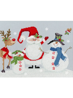 Bothy Threads Borduurpakket Karen Tye Bentley - Snowy Friends - Bothy Threads