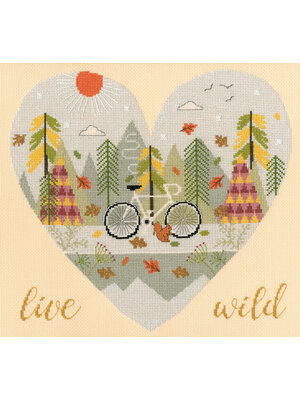 Bothy Threads Borduurpakket Hilary Yafai - Live Wild - Bothy Threads Bothy Threads Borduurpakket Hilary Yafai - Live Wild - Bothy Threads