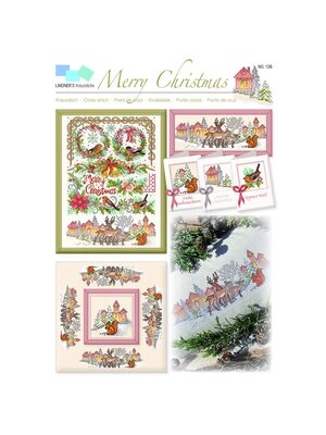 Lindner’s Kreuzstiche Patroon Lindner 136 - Merry Christmas