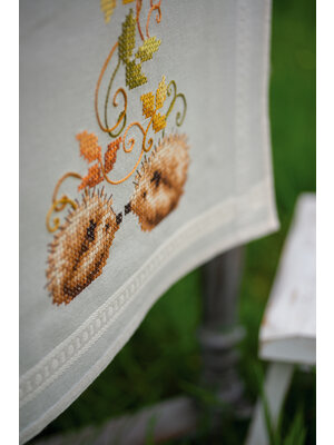 Vervaco Loper kit Egeltjes en herfstbladeren Vervaco Loper kit Egeltjes en herfstbladeren