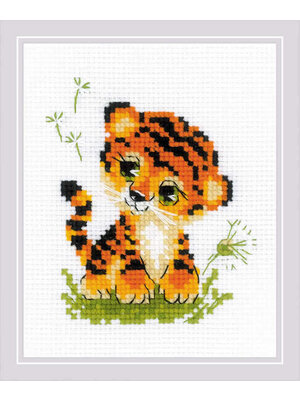 RIOLIS Borduurpakket Baby Tiger - RIOLIS RIOLIS Borduurpakket Baby Tiger - RIOLIS