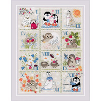 Borduurpakket Forest Calendar - RIOLIS