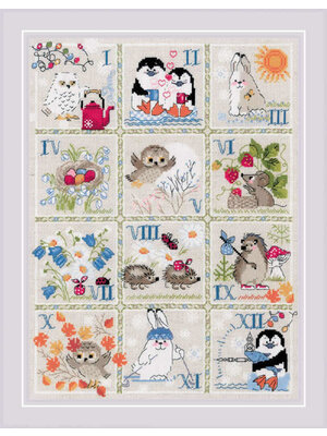 RIOLISf Borduurpakket Forest Calendar - RIOLIS RIOLISf Borduurpakket Forest Calendar - RIOLIS