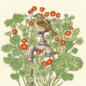 Bothy Threads Borduurpakket Fay Miladowska - Nasturtium Garden - Bothy Threads