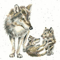 Borduurpakket Hannah Dale - Wolf Pack - Bothy Threads