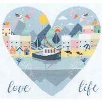 Borduurpakket Hilary Yafai - Love Life - Bothy Threads