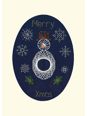 Bothy Threads Borduurpakket Bothy Designs - Christmas Snowman - Bothy Threads