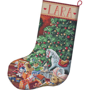 Leti Stitch Borduurpakket Cozy Christmas Stocking - Leti Stitch