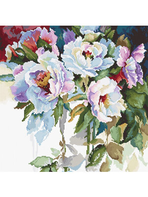 Luca-S Borduurpakket White roses - Luca-S Luca-S Borduurpakket White roses - Luca-S