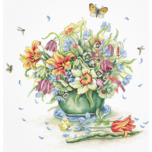 Luca-S Borduurpakket April Bouquet - Luca-S Luca-S Borduurpakket April Bouquet - Luca-S
