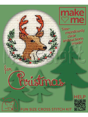 Mouseloft Borduurpakket Christmas Stag - Mouseloft