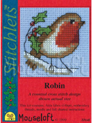 Mouseloft Borduurpakket Robin - Mouseloft