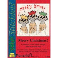 Borduurpakket Meery Christmas! - Mouseloft