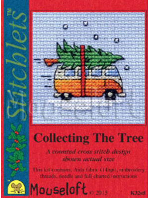 Mouseloft Borduurpakket Camper Van Collecting The Tree - Mouseloft