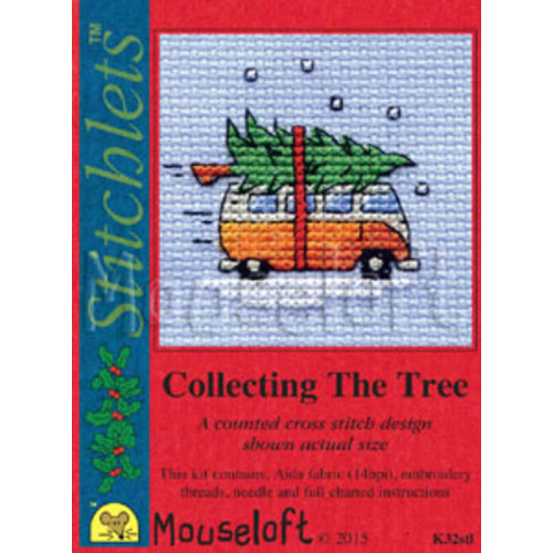 Mouseloft Borduurpakket Camper Van Collecting The Tree - Mouseloft