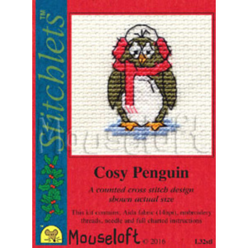 Mouseloft Borduurpakket Cosy Penguin - Mouseloft