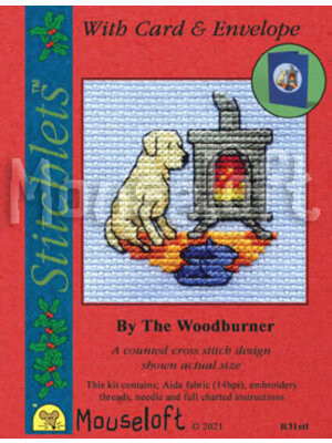 Mouseloft Borduurpakket By the Woodburner - Mouseloft