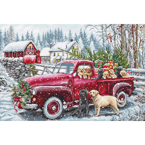 Leti Stitch Borduurpakket Christmas Delivery - Leti Stitch Leti Stitch Borduurpakket Christmas Delivery - Leti Stitch