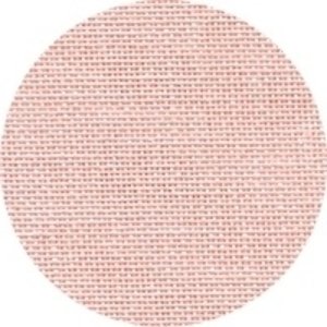Permin of Copenhagen Permin Linnen 32 ct,  Touch of Pink 302 - lapje 50 x 70  cm
