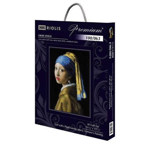 RIOLIS Borduurpakket Girl with a Pearl Earring after J. Vermeer's Painting - RIOLIS