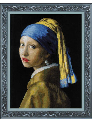 RIOLISf Borduurpakket Girl with a Pearl Earring after J. Vermeer's Painting - RIOLIS RIOLISf Borduurpakket Girl with a Pearl Earring after J. Vermeer's Painting - RIOLIS